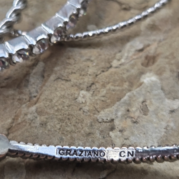 Graziano Elegant Silver Bangle Set of 4 - Picture 3 of 5